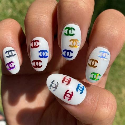 chanel gel nail designs|Chanel nails 2020.